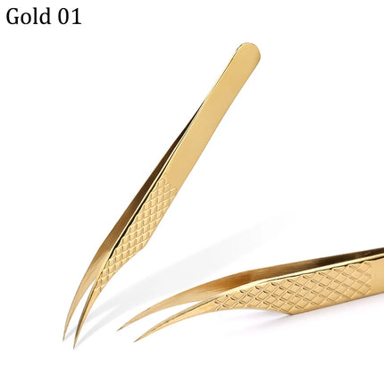 100% Closed New Style Premium Eyelashes Tweezers Hand anti-slip design Improve for 3D 6D Lashes Extensions