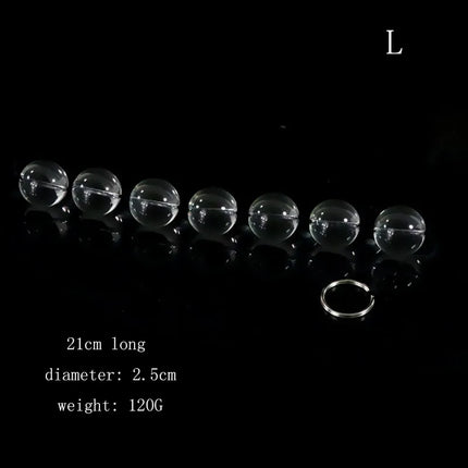 Female Glass Anal Beads Vaginal Balls Masturbation Anal Plug Butt Sex Toy Female Sex Products Vagina Kegel Balls for Women