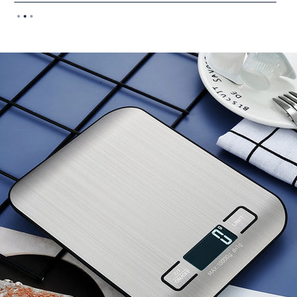 Kitchen Scale LCD Display Stainless Steel Electronic Scales Home Jewelry Food Snacks Weighing Baking Tools