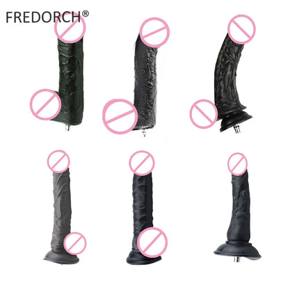 FREDORCH Sex Machine Big black Dildos Quick Connector Vibrator For Women Attachments Toys for Adults Realistic Dildos