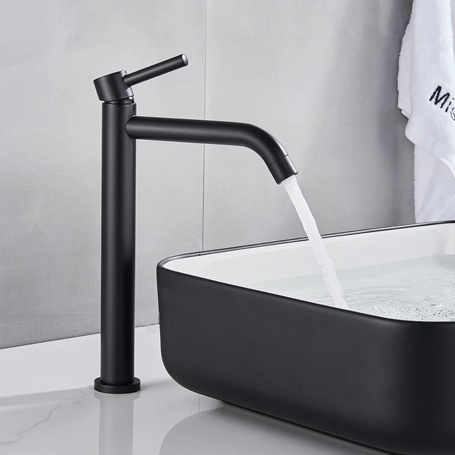 Black Basin Faucet Bathroom Washbasin Water Mixer Tap Hot Cold Water Basin Sink Tap Bathroom Faucet Tap Brushed Gold Faucet