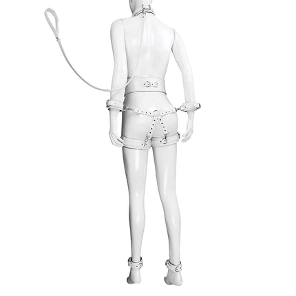 Thierry Sex Toys For Woman Men SM Bondage Set Erotic Restraint Collar & 6 Cuffs & Waistband &Connection Adults Games for Couples