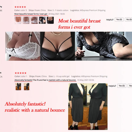 Dokier K Cup Fake Boobs Realistic Silicone Breast Forms For Crossdressing Drag Queen Shemale Crossdresser Transgender Big Boobs - VIBRATEUR