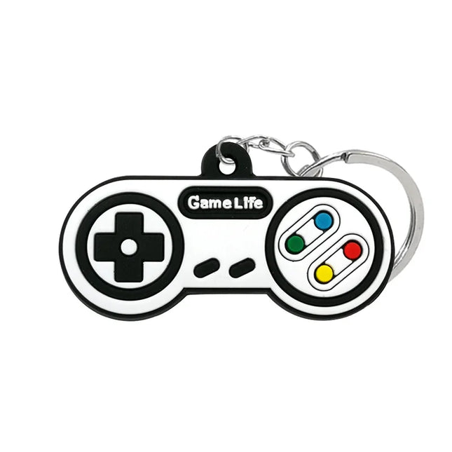 1PCS PVC new style Game Machine Keychain & Keyring Cute Gamepad Joystick Key Chain Keychains Bag Car Hanging fit men boy keys