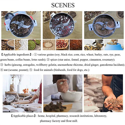 800G 2980W Herb Grinder Coffee Machine Grain Spices Mill Medicine Wheat Mixer Dry Food Grinder Mill Grinding Machine