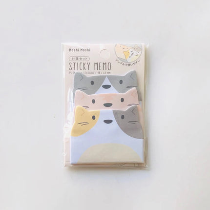 45Sheets/Pack Cartoon Sticky Notes Kawaii Penguin Pig Bear Cat Memo Pads Sticker Student Gifts Stationery School Office Supplies