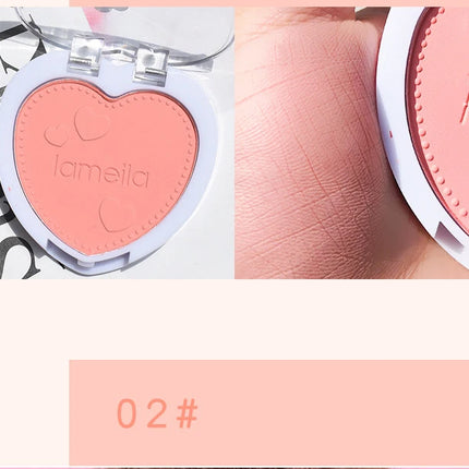 Blush Makeup Love Palette 4 Color Mineral Powder Peach Red Rouge Lasting Natural Hawthorn Cheek Tint Waterproof Blusher Cosmetic