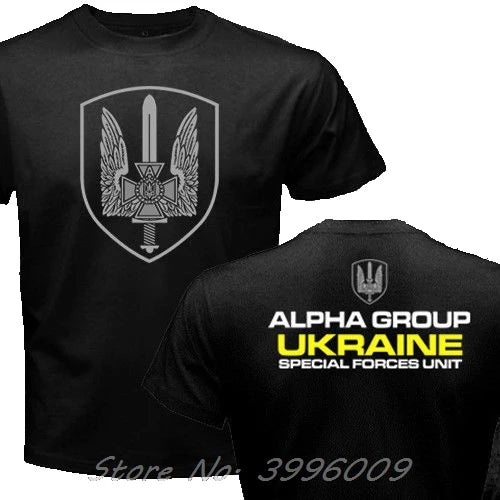 New Fashion Summer New Spetsnaz Ukraine Special Forces Alpha Group Military T-Shirt Print T Shirt Men