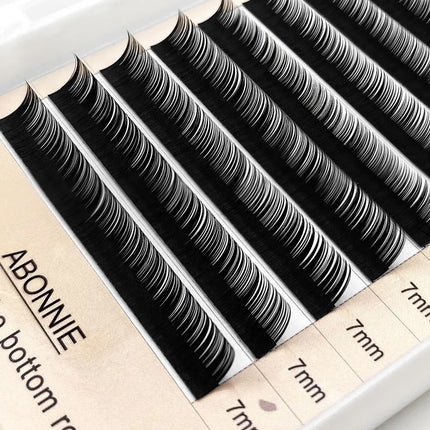 Abonnie Bottom Brown Lower Lashes 5mm 6mm 7mm Short Synthetic Mink Individual Eyelash Extension Lower Eyebrow Lashes Makeup