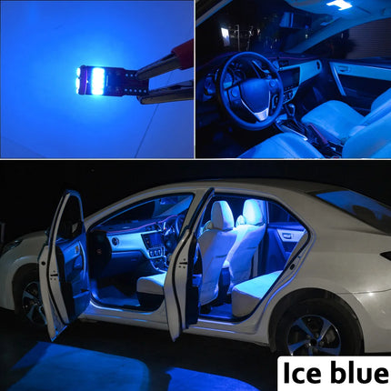 MDNG 10Pcs Canbus Car Accessories For Volkswagen VW Polo AW1 BZ1 2018 2019 2020 2021 Car LED Interior Map Dome Trunk Light Kit