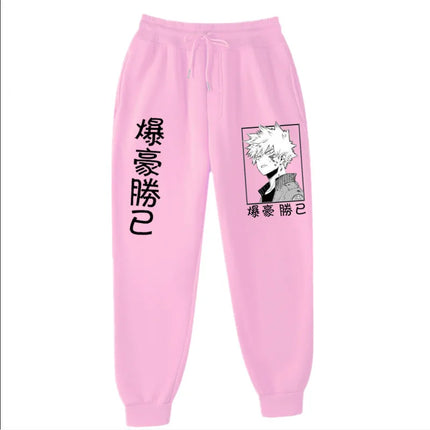 2021Japanese anime My Hero Academia Katsuki Bakugo Harajuku Men's Pants Print Joggers Male Trousers Casual Sweatpants sweatpants