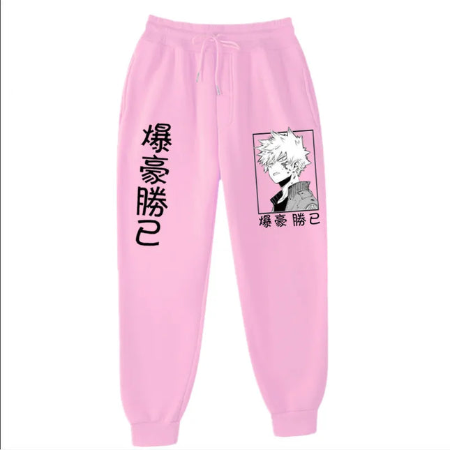 2021Japanese anime My Hero Academia Katsuki Bakugo Harajuku Men's Pants Print Joggers Male Trousers Casual Sweatpants sweatpants