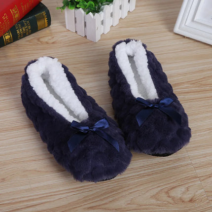 Fluffy Female Floor Slipper Women's Winter Faux Fur Plush Grip Soft Sole Cute Funny Indoor Home hairy Love Heart House Shoe Warm