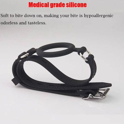 BDSM Open Mouth Gag O Ring,100% Medical Silicone Full Head Harness,SM Sex Toys For Couples,Bondage Gear