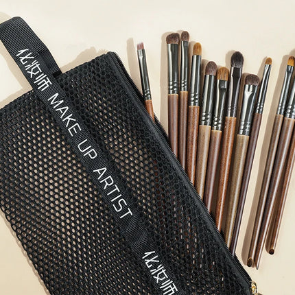 OVW Natural Goat Hair Makeup Brushes Set Professional Kit brocha maquillaje pedzle do makijazu blending smudging brush shader