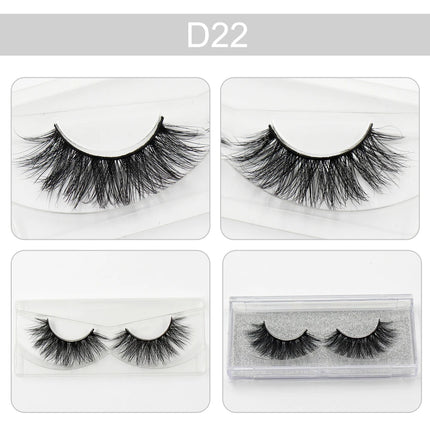 LEHUAMAO 3D Mink Eyelash Fluffy Cross Thick Natural Fake Eyelashes Lashes Dramatic Makeup Eye Lashes Handmade False Eyelash