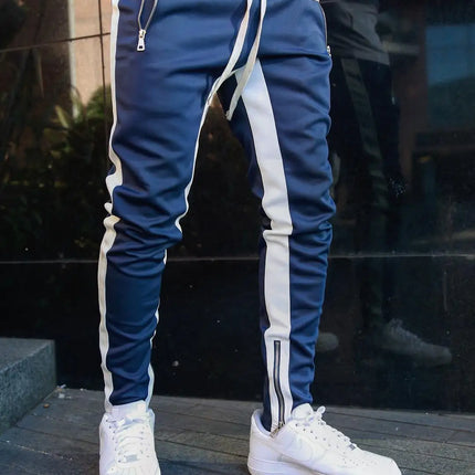 Mens Cotton Joggers Sport Running Pants Fitness Men Sportswear Tracksuit Bottoms Skinny Sweatpants Trousers Gyms Track Pants