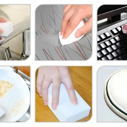100x70x30mm Melamine Sponge White Magic Sponge Eraser Cleaner Cleaning Sponge for Kitchen Bathroom Office Cleaning Tools