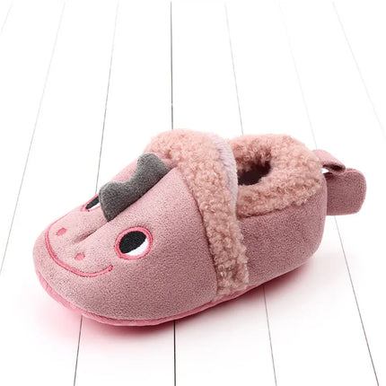 Super Keep Warm Infant Slippers Toddler Baby Shoes Baby Boy Girl Knit Crib Shoes Cute Cartoon Anti-slip Prewalker Baby Slippers