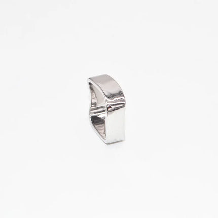 Ambi Ring  (Silver/Black) Magic Tricks Circle Square Magia Magician Accessories Close Up Street Optical Illusion Gimmick Props