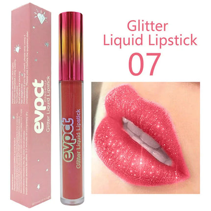 OWOSC 15 Colors Lip Gloss Long Lasting Waterproof Lip Gloss Shiny Gloss Matte Liquid Lipstick Metallic Beauty Makeup Lipstick