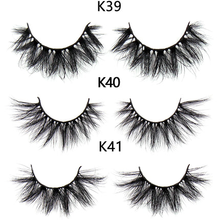 FOXESJI Makeup Eyelashes 3D Mink Eye Lashes Fluffy Soft Wispy Natural Lashes Extension Reusable Fake Lashes Mink False Eyelashes