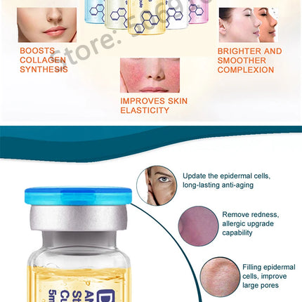 Korea 5ml Glow BB Cream Hyaluronic Acid Ampoule Kit Facial Repair Foundation Cream Moisturizing Rejuvenation Beauty Skin Care