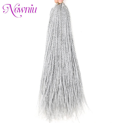 Synthetic Senegalese Twist Hair Extensions Crochet Hair Braids Senegalese Ombre Braiding Hair Crochet Braid Hair Box Braids Hair