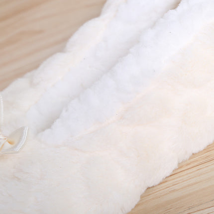 Fluffy Female Floor Slipper Women's Winter Faux Fur Plush Grip Soft Sole Cute Funny Indoor Home hairy Love Heart House Shoe Warm