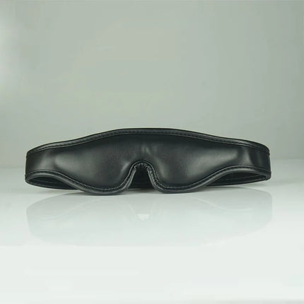 Leather Eye Cover Mask Blocks Out Light,Thick Padding Interior Blindfold, Sex Toys For Couples,BDSM Lingerie