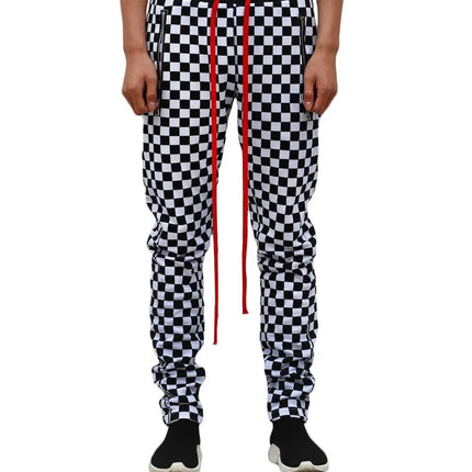 Scottish Plaid Joggers Pants Men 2020 Urban Streetwear Justin Bieber Checkered SweatPants Hip-hop Ankle Zip Lattice Track Pants