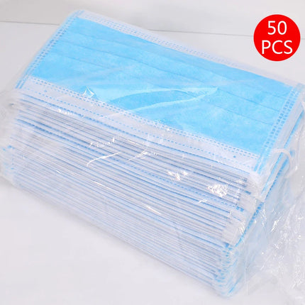Pink Black Disposable Non-woven 3-layer Face Mask Breathable Mask With Elastic Earband Breathable Adult Mouth Mask