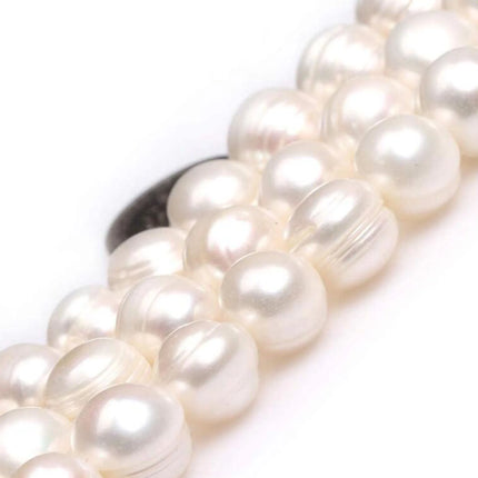 10Pcs/Lot Natural Pearl Charms Stainless Steel Pendant Bracelet Bead Necklace DIY For Jewelry Making Handmade Findings Wholesale