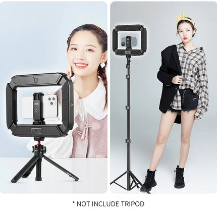 Ulanzi U-200 Ring Light Photography Led Video light BI-color Camera With phone clip cold shoe for Youtube Live Rig lamp