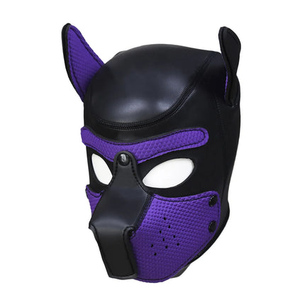 20 Styles Neoprene Puppy Play Dog Hood Mask,Bdsm Bondage Slave Pet Roleplay Party Pup Mask,Removable Muzzle,Couple Flirt Sex Toy
