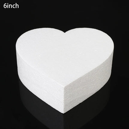 Cake Foam Mould Polystyrene Flower Decor Cake Dummy Practice Sugarcraft Lightweight Party DIY Decorations 4/6/8 Inch