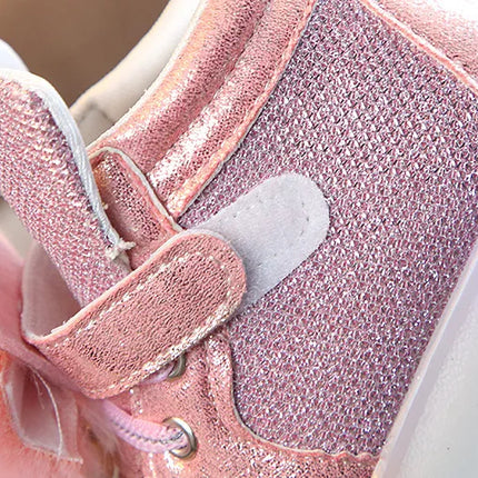Children's Led Sneakers Girls Glowing Kids Shoes for Girls Luminous Girls Sneakers Baby Kid Shoes with Backlight Sole