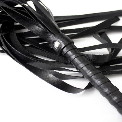 Exotic Flirting Toys of Scattered Tassel Small Leather Whips for Fetish Spanking BDSM Bondage Flogger Riding Crop Adult Games