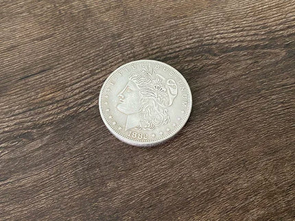 STC Coin Set Magic Tricks Coin Change Penetrate Magia Close Up Illusions Gimmick Props Multiplying Silver Coins to Chip Magica