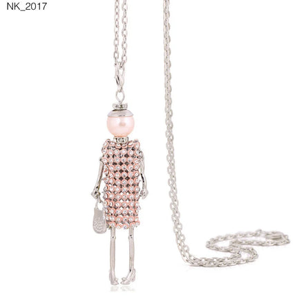 Cute Women Necklace Statement Lady Charm Long Trendy Necklace 2026 New Fashion Female Big Pendant Lovely Jewelry Gift Wholesale