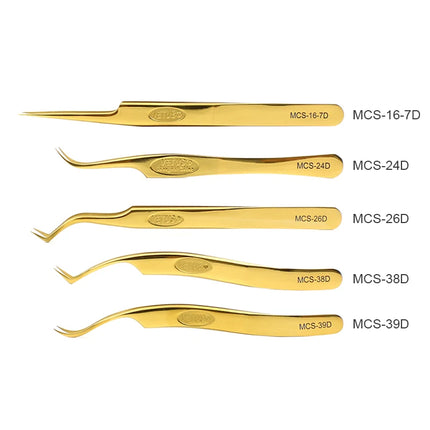 100% Original VETUS Tweezers MCS Series New Style Premium Eyelashes Tweezers Super Fine Tip Improve for 3D 6D Lashes Extensions