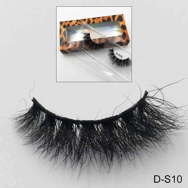 Cruelty-Free Fluffy Mink Eyelashes High Quality C/D Curl Soft Wispy Volume Strip Lashes Natural Mink Lashes