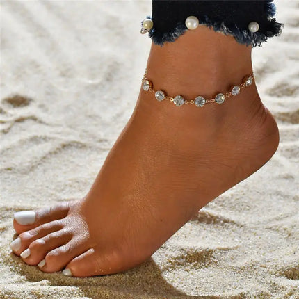 Fine Sexy Anklet Ankle Bracelet Cheville Barefoot Sandals Foot Jewelry Leg Chain On Foot Pulsera Tobillo For Women Halhal