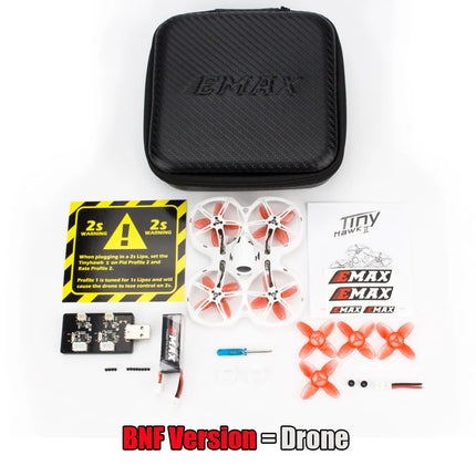 EMAX Tinyhawk II 75mm 1-2S Whoop FPV Racing Drone RTF / BNF FrSky D8 Runcam Nano2 Cam 25/100/200mw VTX 5A Blheli_S ESC