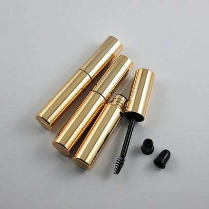 10-100pcs 8ml Empty Gold Eyelash Tube Mascara Cream Vial/Container Fashionable Refillable Bottles Makeup Tool Accessories