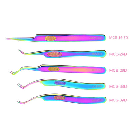 100% Original VETUS Tweezers MCS Series New Style Premium Eyelashes Tweezers Super Fine Tip Improve for 3D 6D Lashes Extensions