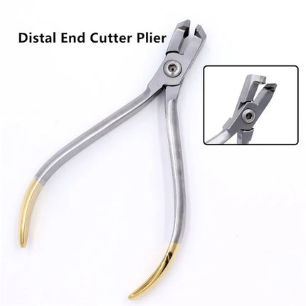 Dental Orthodontic Toolkit - Featuring Lingual Wire Niti Cinch Back Plier, Needle Holder for Suturing & Sharp End Cutting Pliers