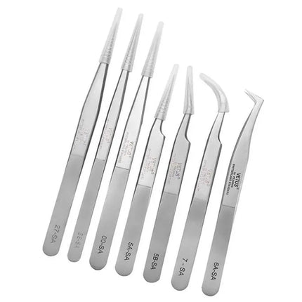 Vetus 6A-SA 3D/6D Volumn Eyelash Extension Tweezers Stainless Steel Fan Lashes Tweezers Excellent Closure Makeup Tools