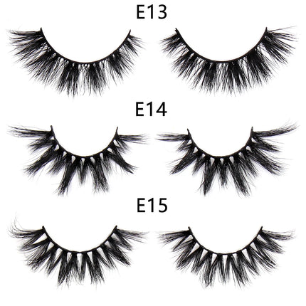 FOXESJI Makeup Eyelashes 3D Mink Eye Lashes Fluffy Soft Wispy Natural Lashes Extension Reusable Fake Lashes Mink False Eyelashes