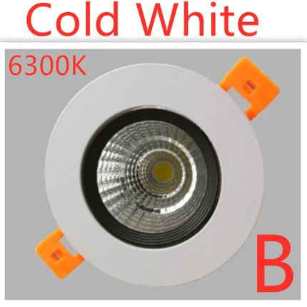LED Downlight Dimmable Lamp Ceiling  3w 5w 7W 12w 15w 20w  30w 40w Cob Led Spot 220V/110V Ceiling Recessed round panel light
